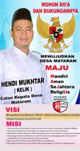 HENDI Mukhtar Siap Menuju Mataram MAJU