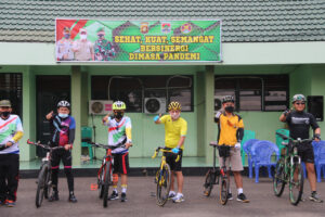 Kodim 0406 MLM Gowes Bersama Polres Lubuklinggau dan Forkopimda