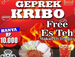 Ayam Geprek Kribo, Sensasi Pedas Syaitan ,Free Es Teh Hanya 10 Ribuan!!