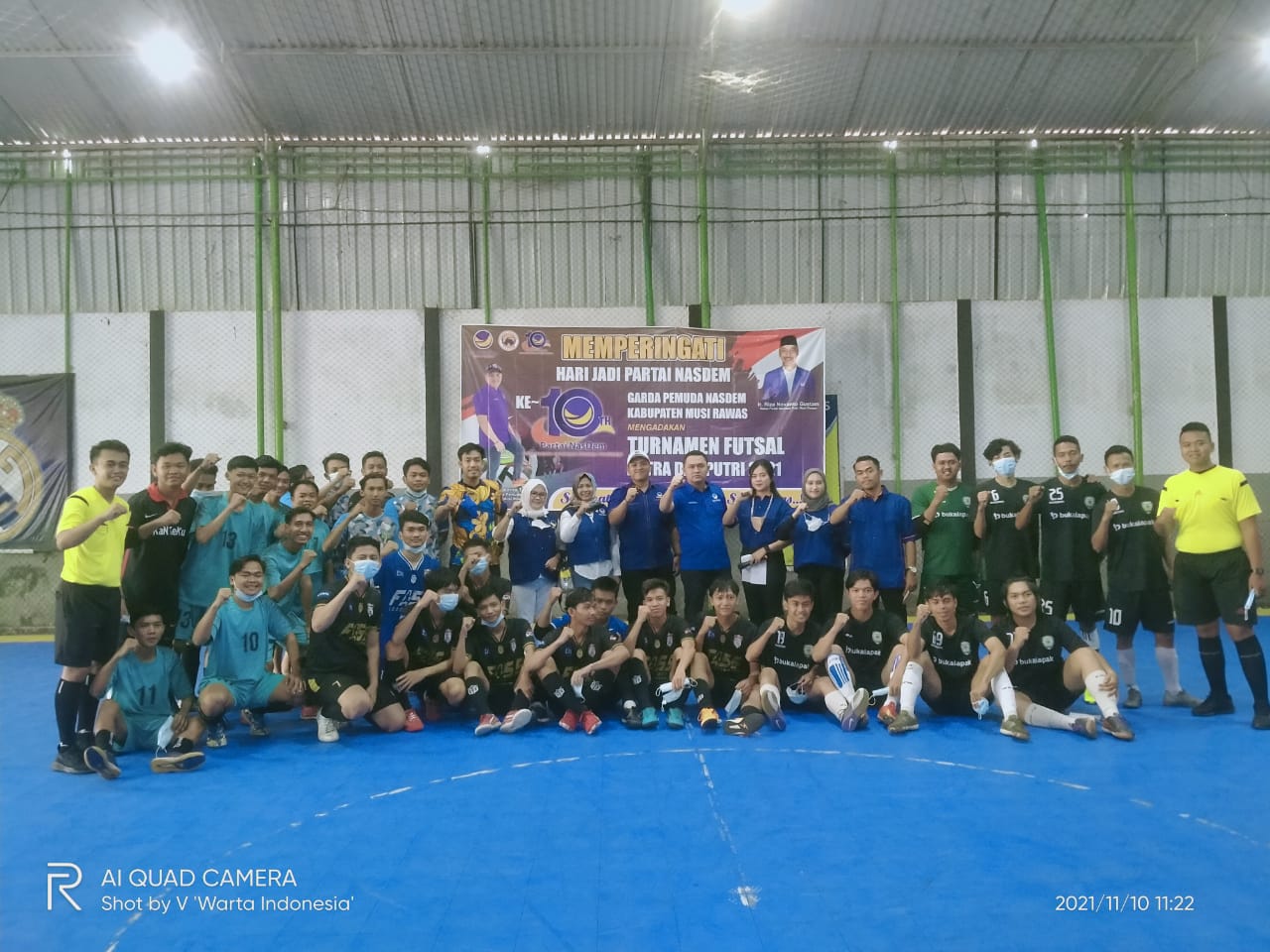 Peringatan 10 TH, DPD Nasdem Musi Rawas Adakan Turnamen Futsal, 23 Tim ikut Berkompetisi