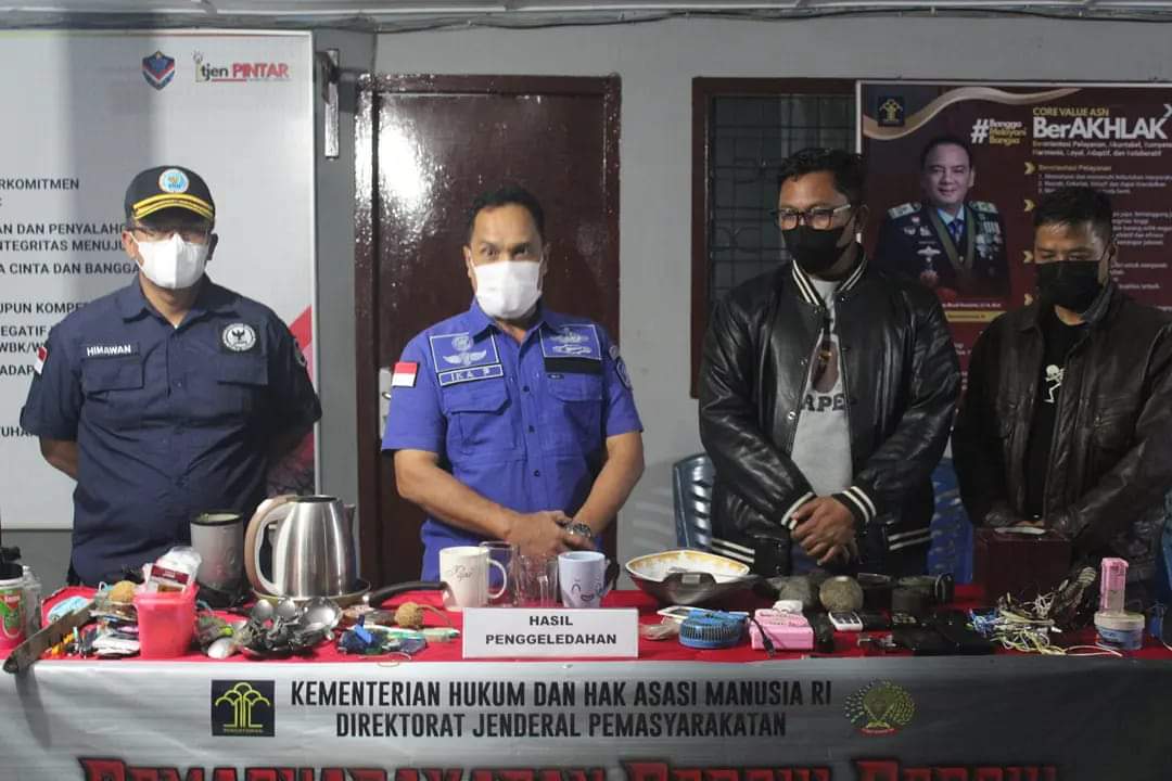 Lapas Linggau Kompak Bersama Polri dan TNI BNNK Gelar Razia Gabungan Ini Hasilnya