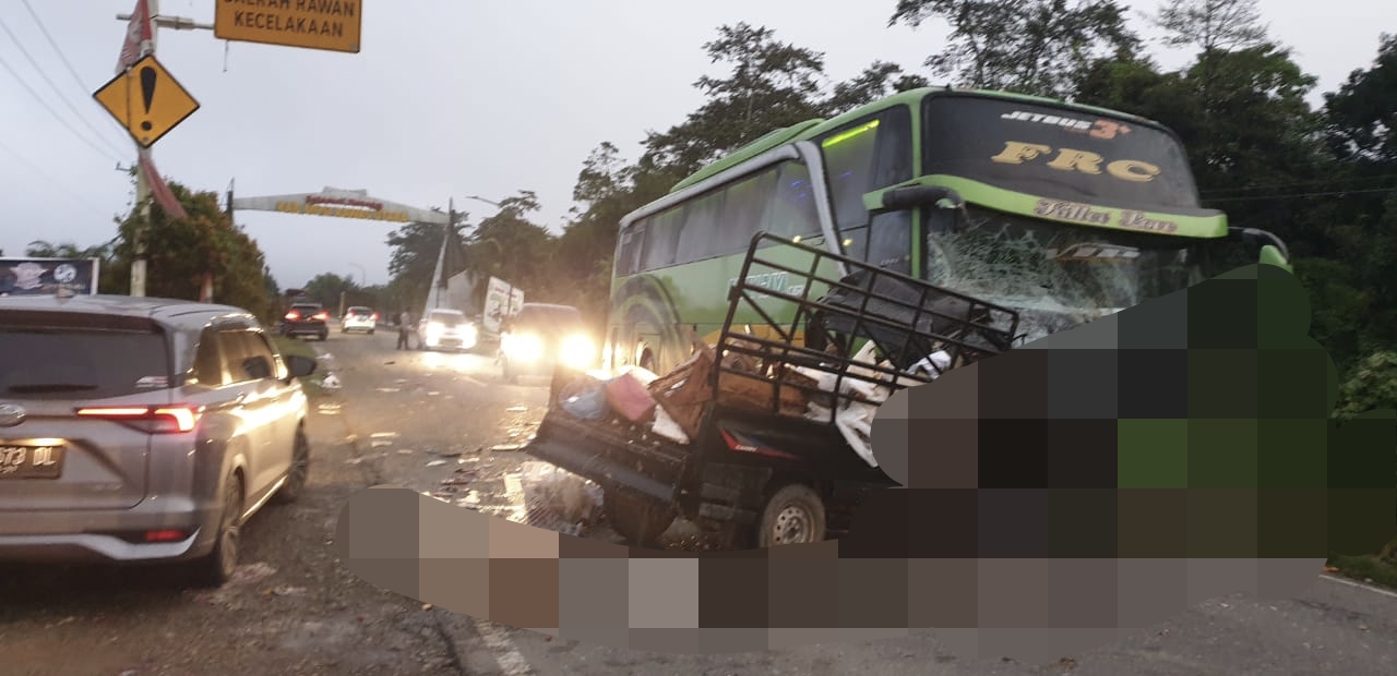 Kecelakaan Maut Di Jalan Lintas Sumatera Muratara Empat Orang Meninggal Dunia