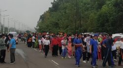 Polres Musi Rawas Melaksanakan Pengamanan Jalan Sehat HUT Guru Nasional