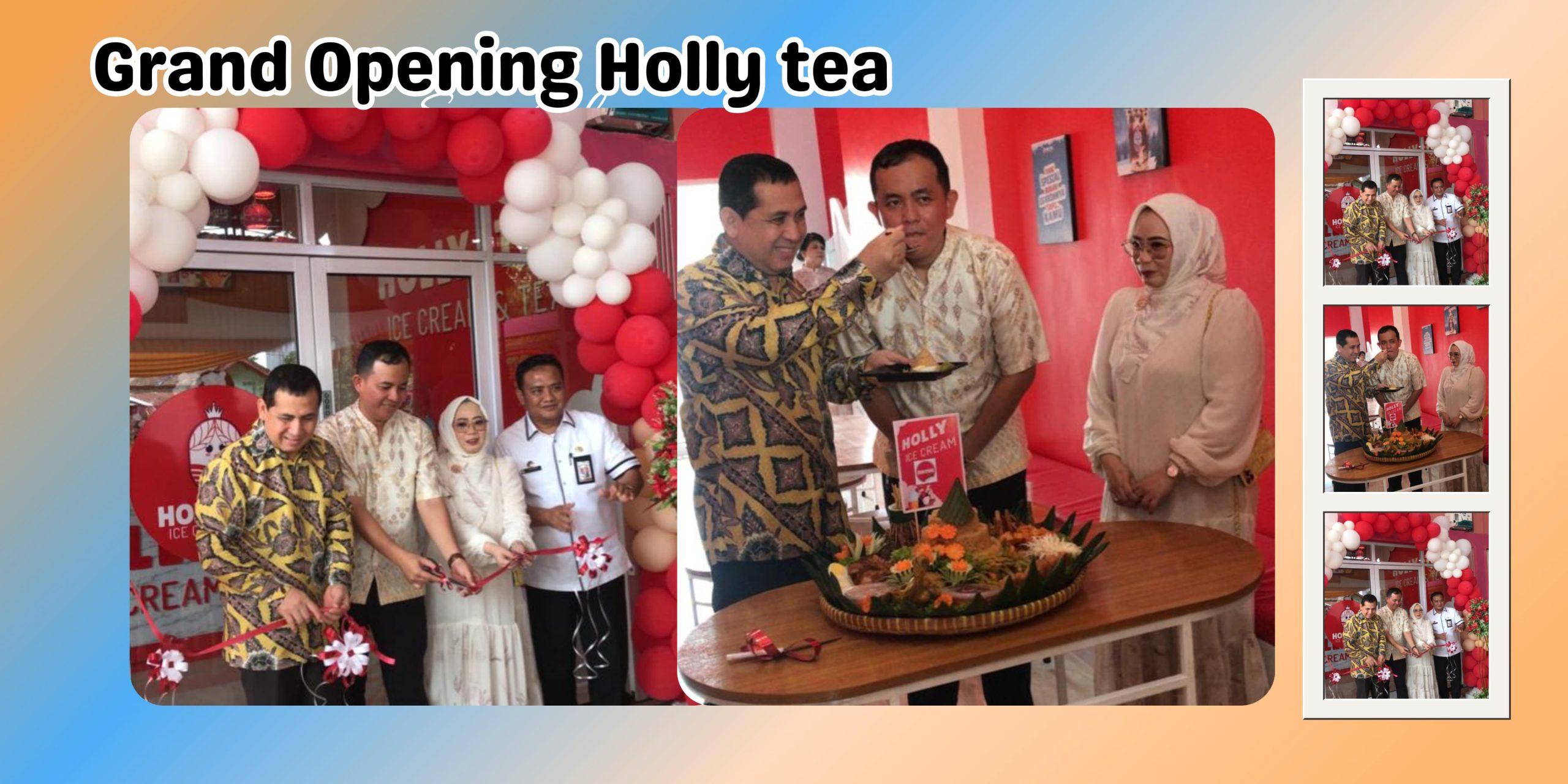 Grand Opening Holly Tea Sukses dan Meriah, Kuliner Kekinian yang Cocok Untuk Teman Nongki