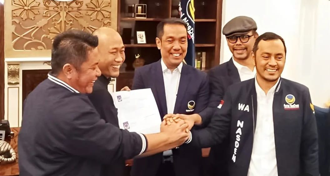 DPP Nasdem Serahkan Rekomendasi 6 Cakada di Sumsel, Terungkap Ini Calon Pasangan H. Rachmat Hidayat