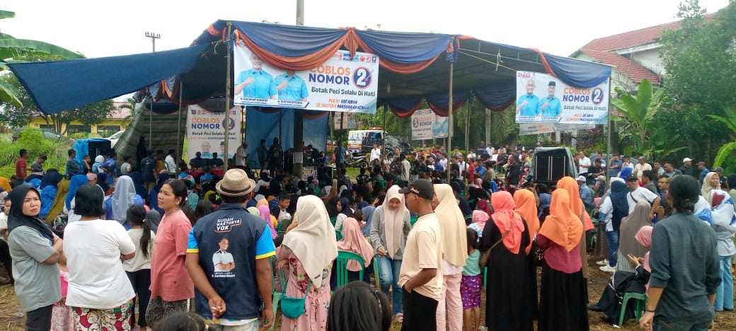 Ratusan Warga Kelurahan Rahma Siap Menangkan Pasangan Yoppy-Rustam di Pilkada Lubuklinggau
