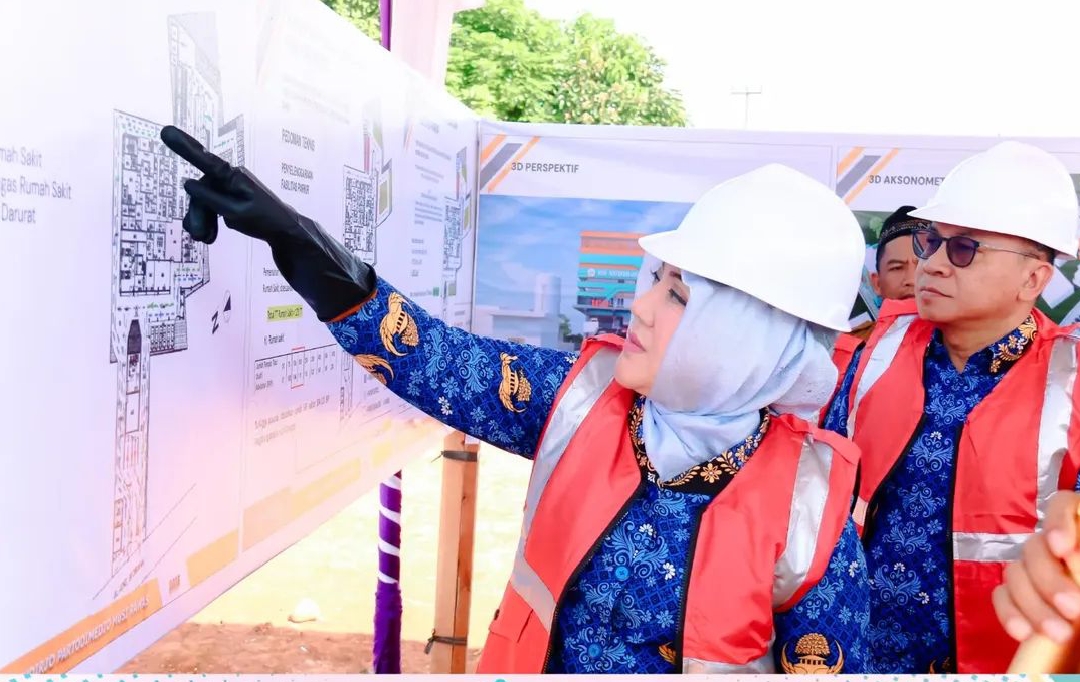 Bupati Musi Rawas Letakkan Batu Pertama Pembangunan RS Sudirjo Partodimejo di Tugumulyo
