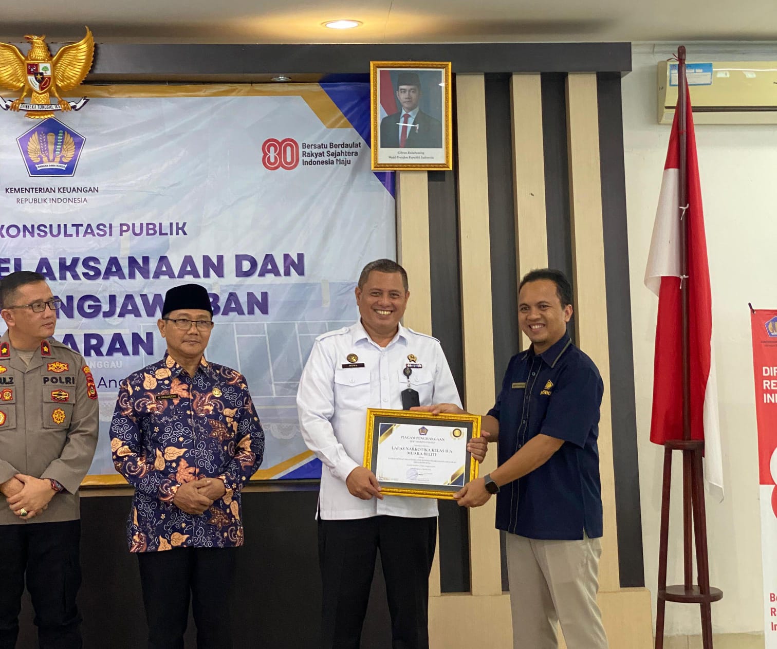 Lapas Narkotika Muara Beliti Raih Tiga Penghargaan Pengelolaan Anggaran Semester I 2025 dari KPPN Lubuklinggau
