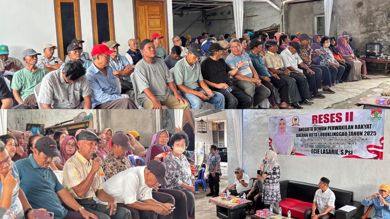 Ecie Lasarie, Anggota DPRD Kota Lubuk Linggau, Gelar Reses II di Dapil IV