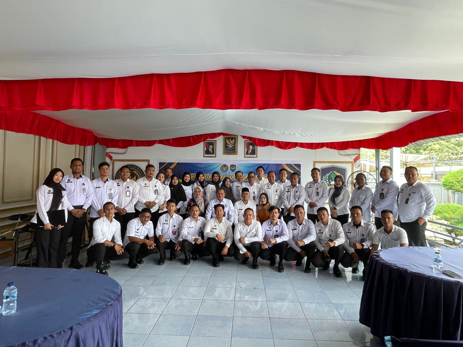 Seluruh Jajaran Lapas Narkotika Muara Beliti Hadiri Acara Pelepasan Purnabakti Kasubsi Portatib