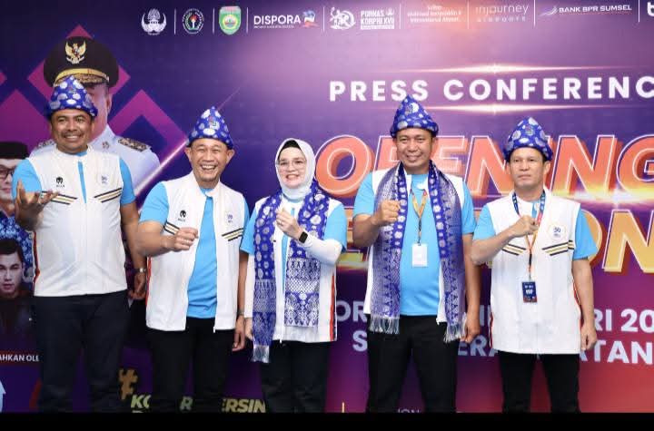 Wali Kota Lubuklinggau Hadiri Pembukaan PORNAS KORPRI Sumsel 2025 yang Berlangsung Megah dan Spektakuler