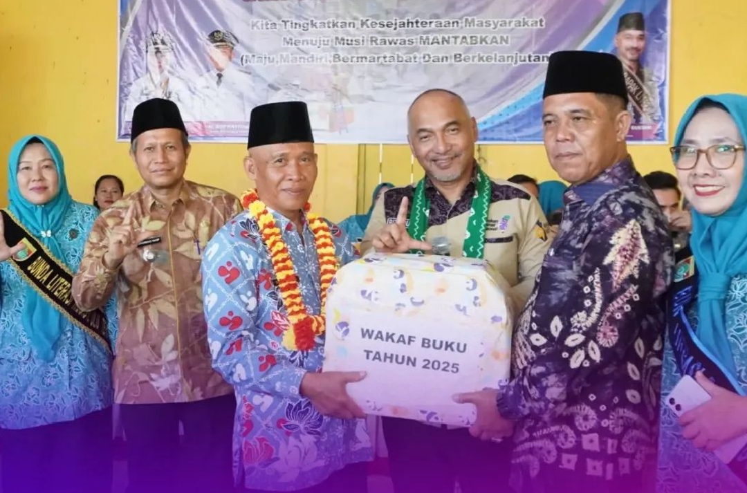 Bupati Musi Rawas Dukung Peningkatan Literasi Melalui Roadshow Bapak Literasi dan Gerakan Wakaf 1000 Buku