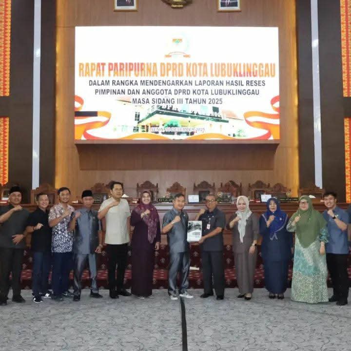 Rapat Paripurna DPRD Kota Lubuklinggau Bahas Laporan Hasil Reses Masa Sidang III Tahun 2025