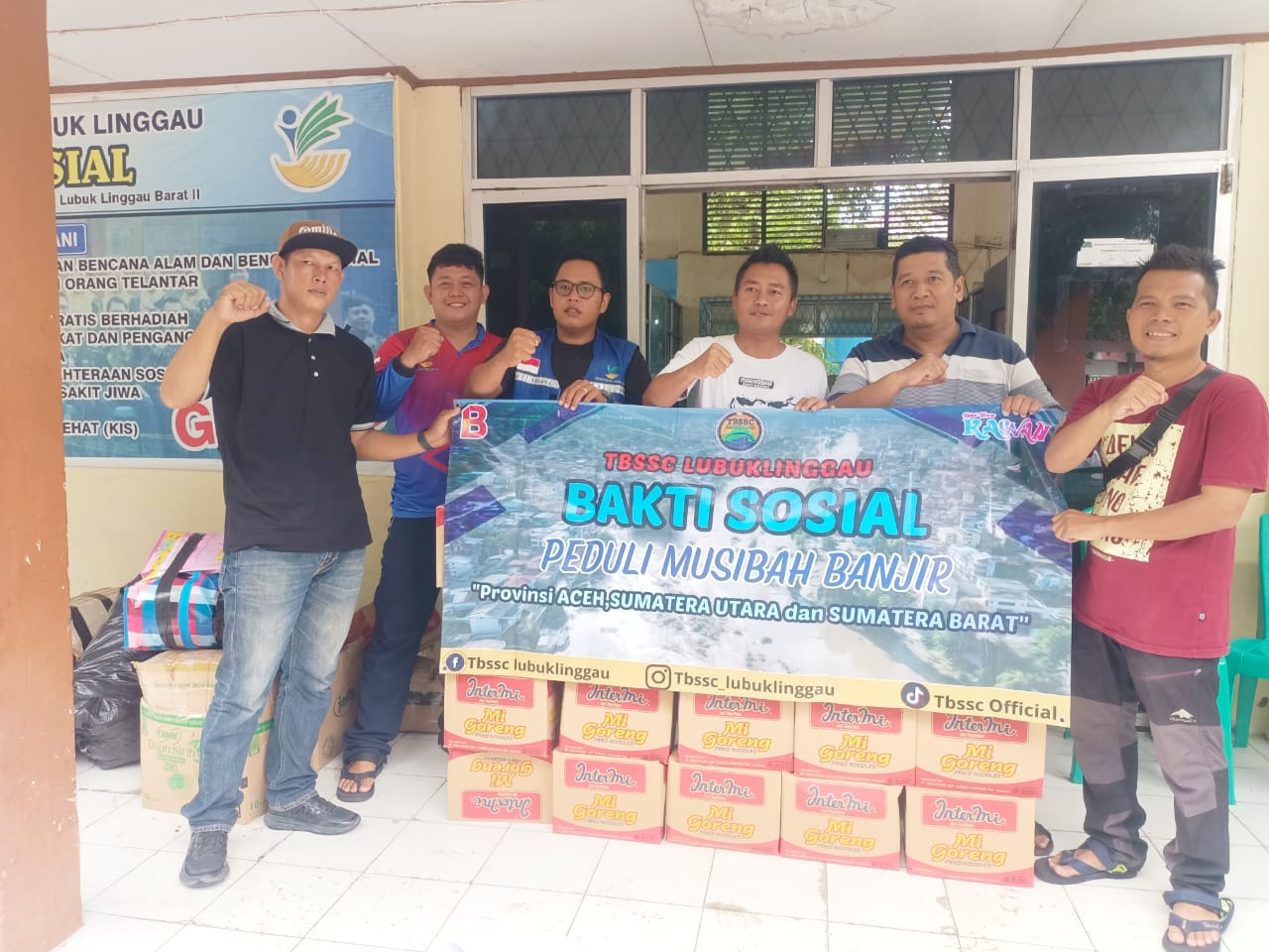 Club Renang TBSSC Lubuklinggau Galang Bantuan untuk Korban Banjir, Diserahkan Melalui Dinas Sosial