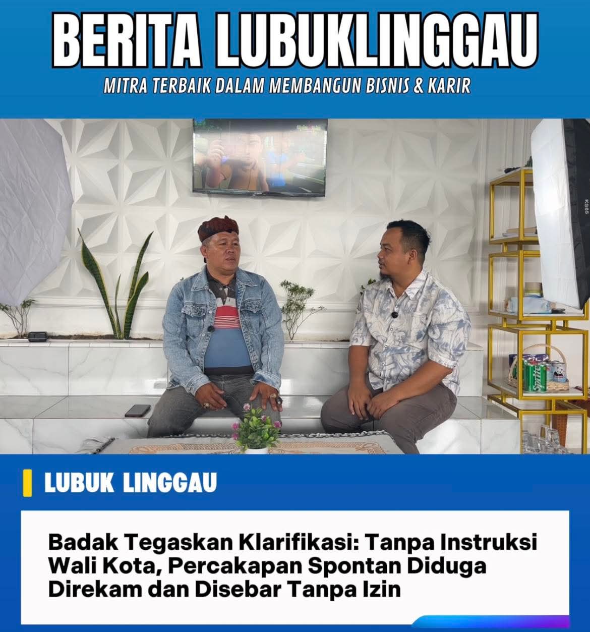 Badak Tegaskan Klarifikasi: Tanpa Instruksi Wali Kota, Percakapan Spontan Diduga Direkam dan Disebar Tanpa Persetujuan