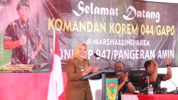 Bupati Ratna Machmud dan Wakil Bupati Suprayitno Sambut Kunker Danrem 044/Gapo di Musi Rawas